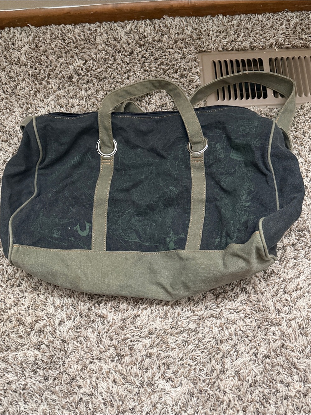 True Religion small duffle bag